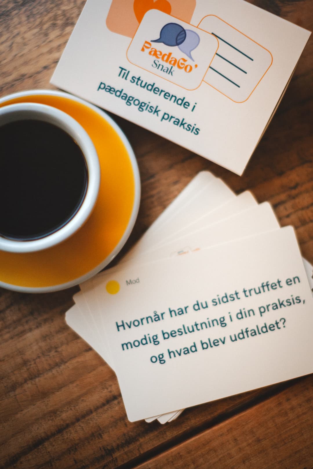 PædaGo'Snak samtalekort med spørgsmål